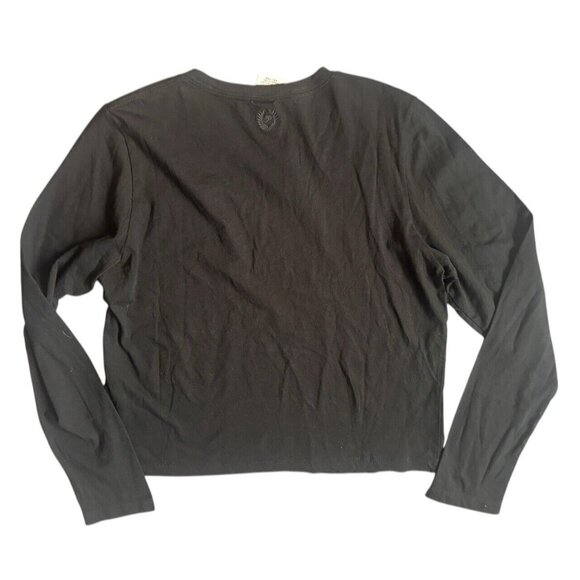 Pink Victoria's Secret 2 Cotton Long Sleeve Crew Neck Mid-Length Gray Black M - Picture 5 of 15